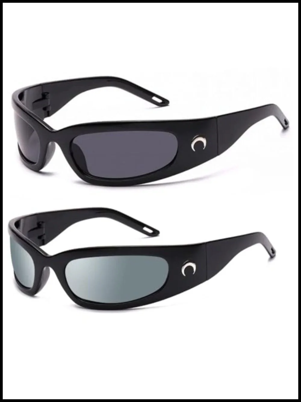 Wrap Around Sunglasses Y2K Trendy Sport Shades UV400 Protection